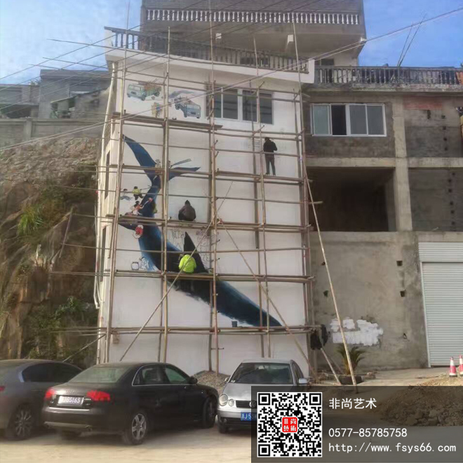 台州栈头渔民文化墙墙绘案例